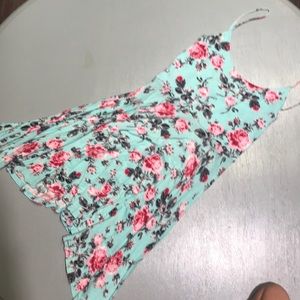 Blue floral dress